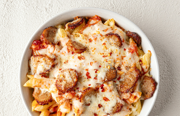 Spicy Baked Ziti with Italian Sausage